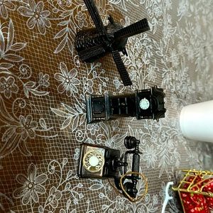 Pencils sharpers. Very cool.  Windmill, grandfather clock and phone.